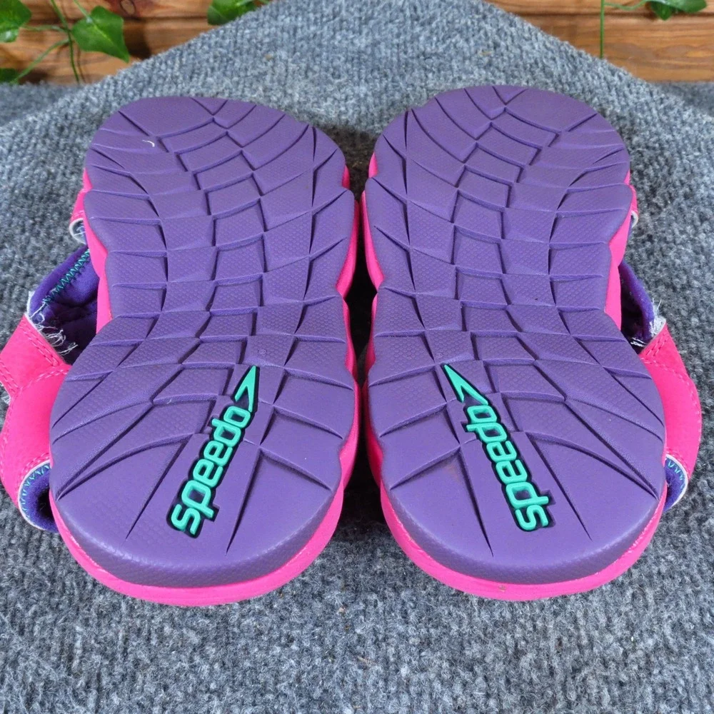 Speedo Kids Grunion Kids Sport‎ Sandals Size 5 Water Beach Purple Fuchsia Pink